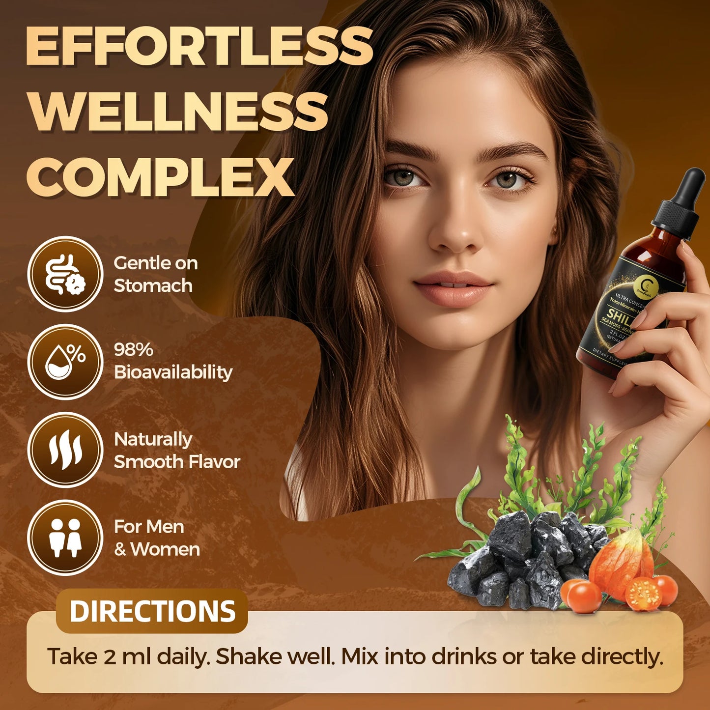 MINCH Shilajit Liquid Drops With Sea Moss And Herbal Fusion