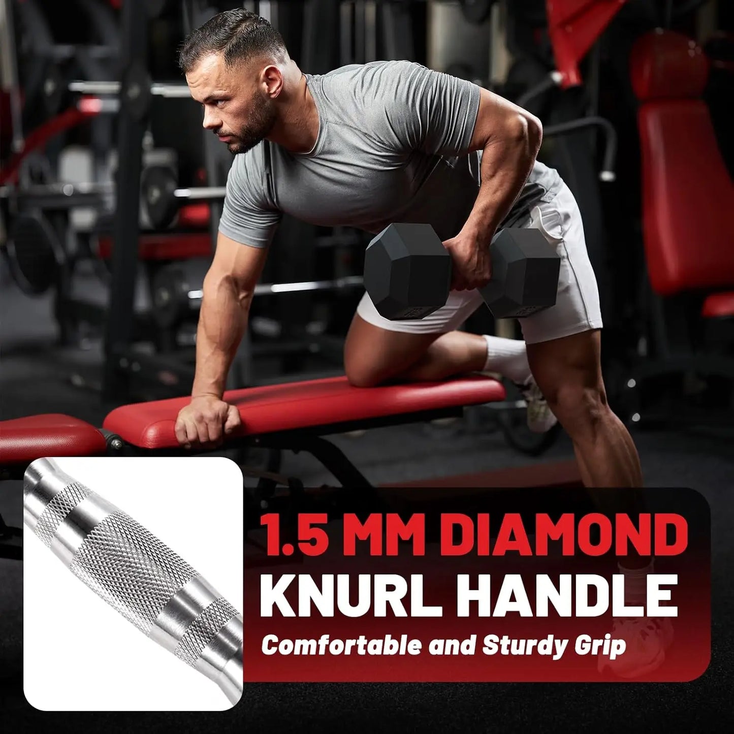 Hex Dumbbell Sets With Rack 60-550 Lb Rubber Coated Set