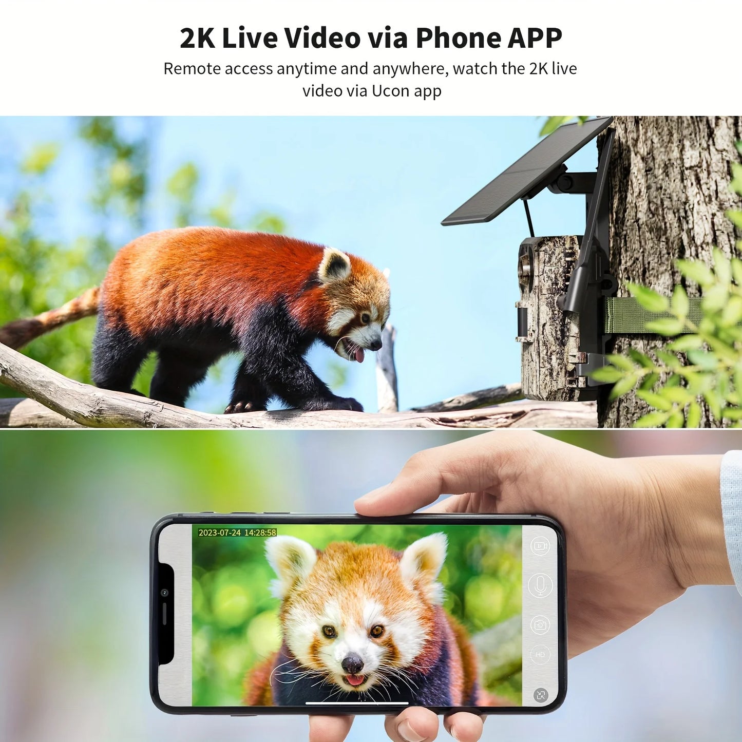 4G LTE Trail Camera With Live Streaming 2K Ultra Video