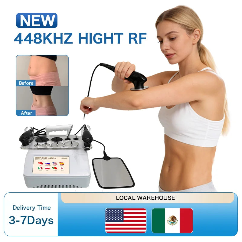 Kuanyew CET RET Tecar Therapy Machine 448KHz Portable RF Monopolar
