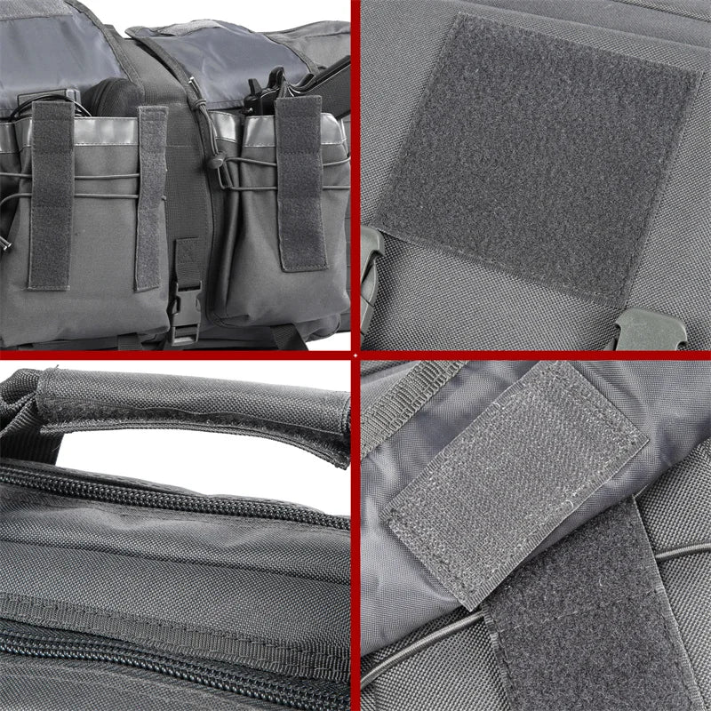 LQARMY Tactical Double Rifle Case Molle Gun Bag For Airsoft