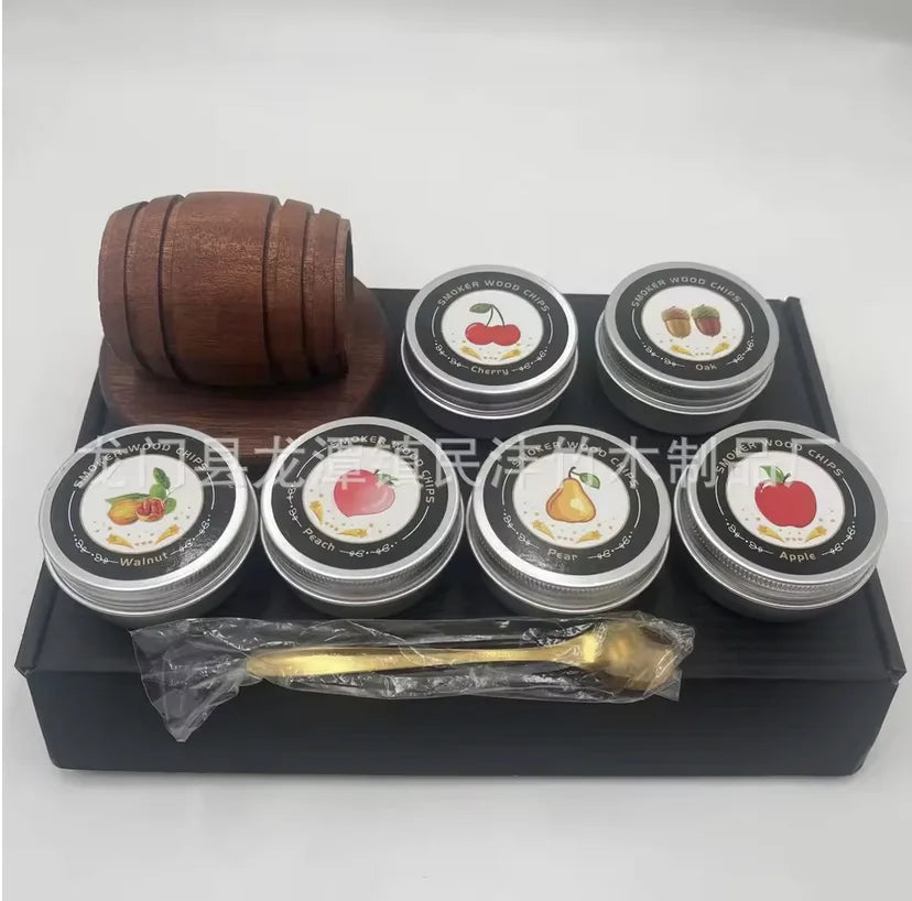 Whiskey Smoker Kit With Wood Chips 6 Flavors Bar Set