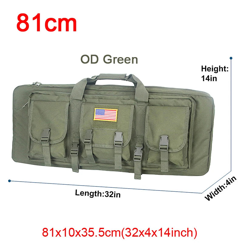 LQARMY Tactical Double Rifle Case Molle Gun Bag For Airsoft