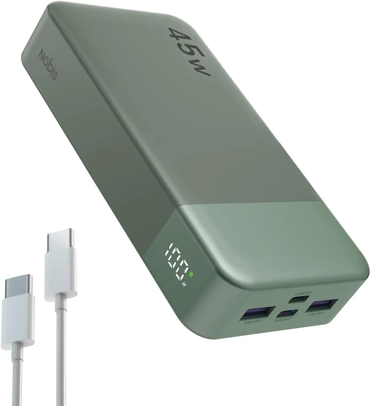 20000mAh Power Bank 45W Fast Charging Portable Charger LED Display