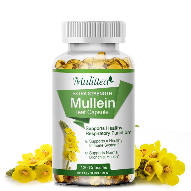 Mulittea Mullein Leaf Capsules For Lung Health And Respiratory Support