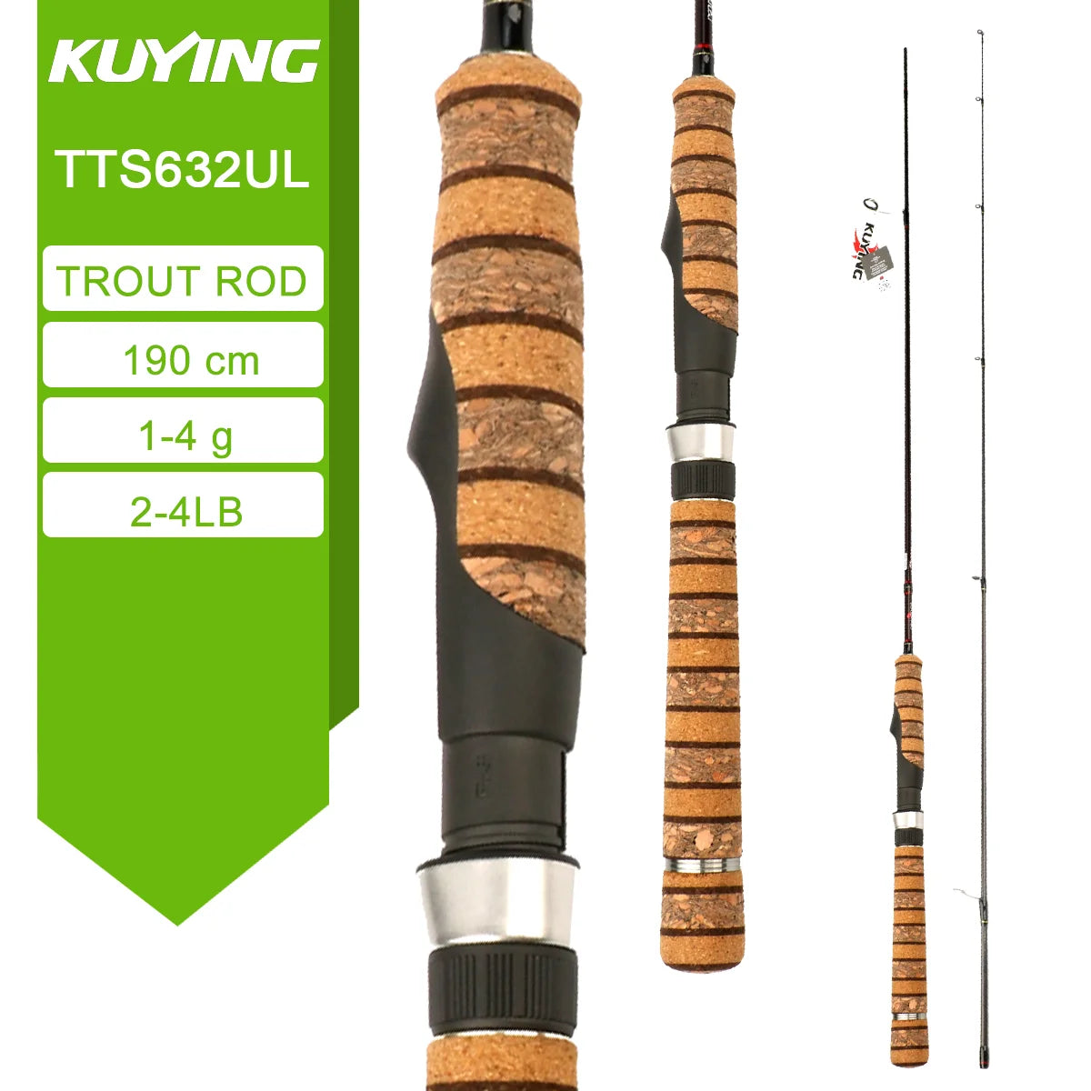 Kuying Teton Spinning Casting Rod For Lure Fishing Baitcaster