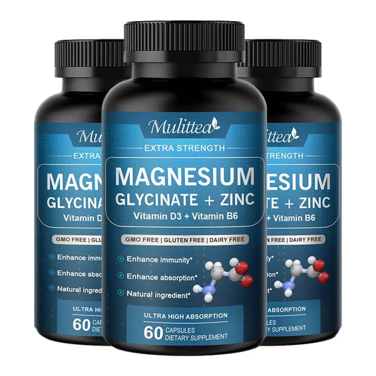 Mulittea Glycine Magnesium Zinc Vitamin D3 B6 Capsule