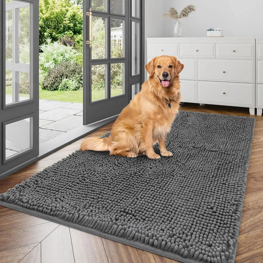 Super Absorbent Dog Door Mat Quick Dry Indoor Outdoor Rug