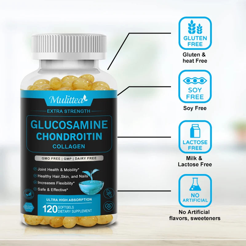 Mulittea Glucosamine Chondroitin For Joint And Knee Pain And Mobility