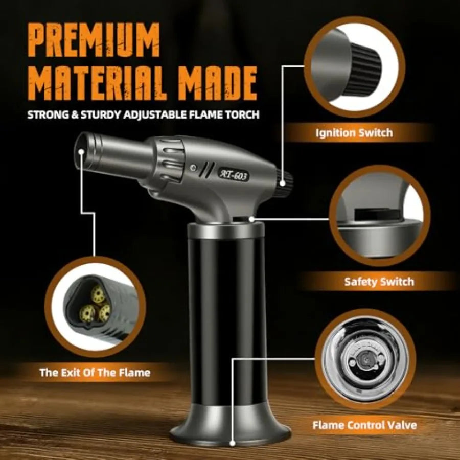 Whiskey Smoker Kit Bourbon Cocktail Torch With Wood Chips Six Flavors