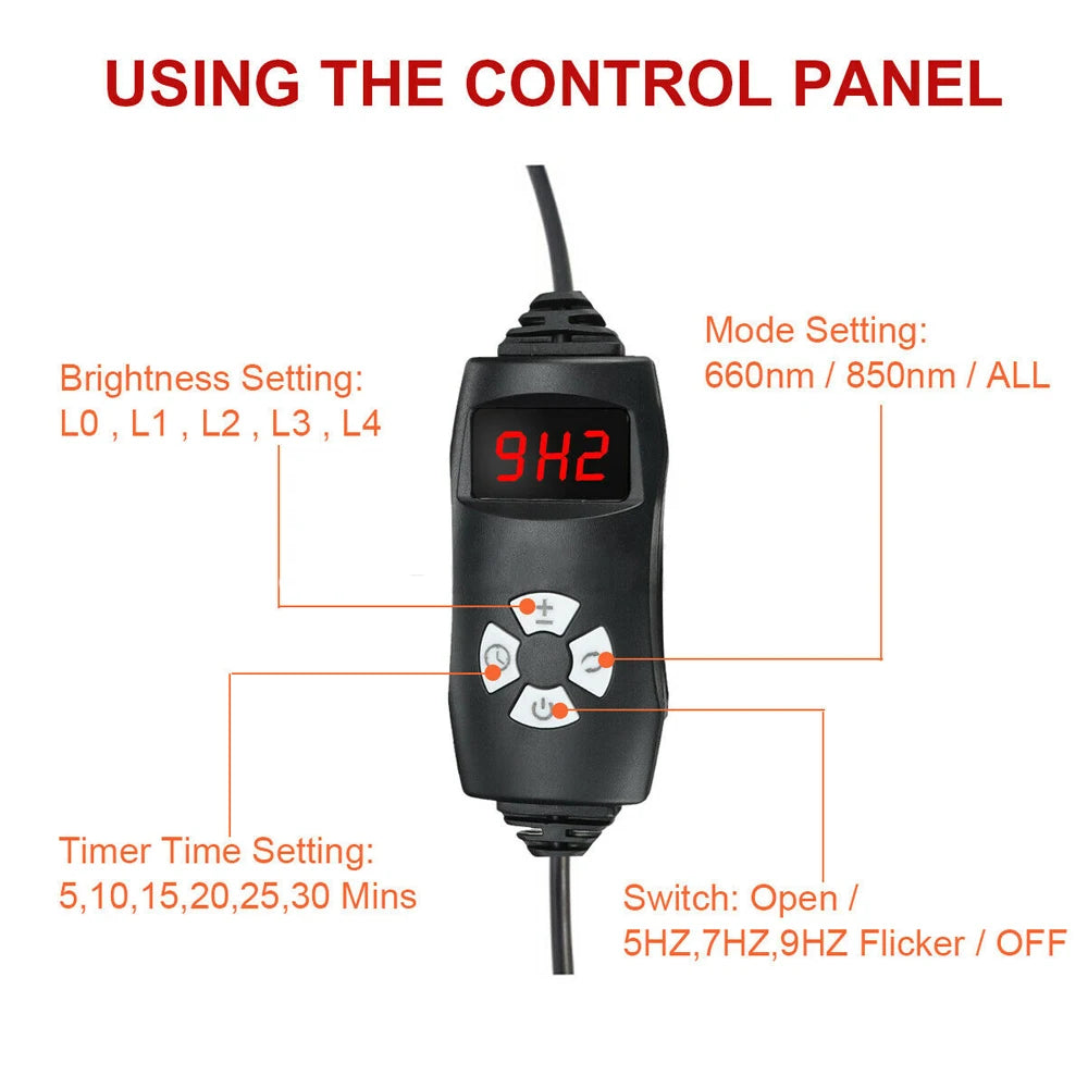 NONED Infrared LED Light Therapy Device for Face and Body