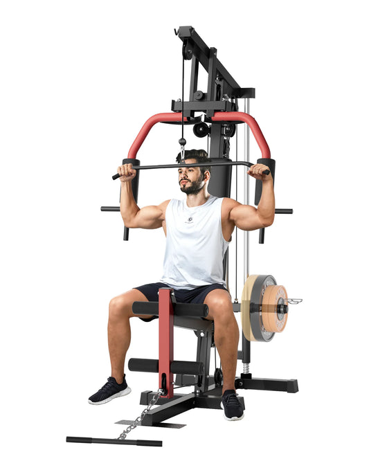 HiMISS 5in1 Home Gym System Lat Pulldown Chest Press