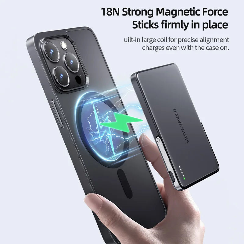 Movespeed S05Pro Magnetic Power Bank 5000mAh Wireless MagSafe Stand