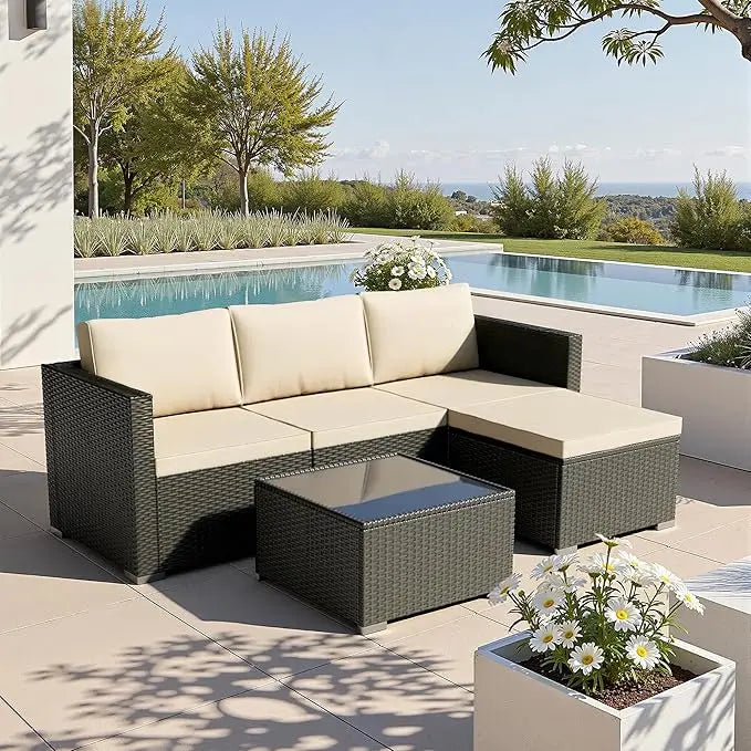 Guangbai All Weather Patio Furniture Set 5 Piece Outdoor