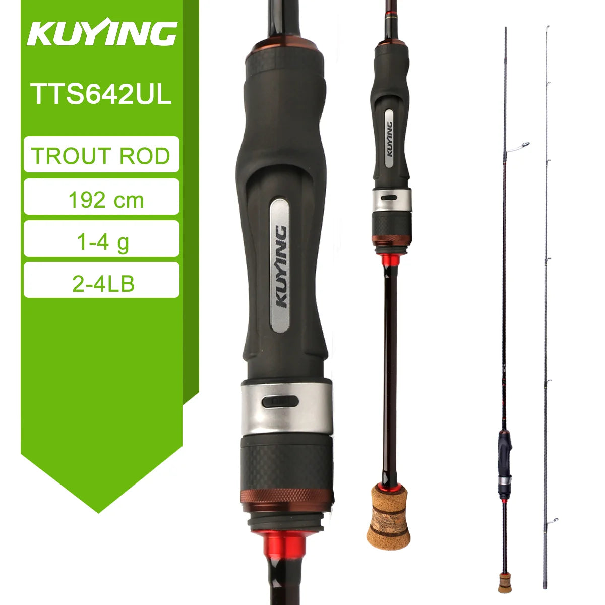 Kuying Teton Spinning Casting Rod For Lure Fishing Baitcaster