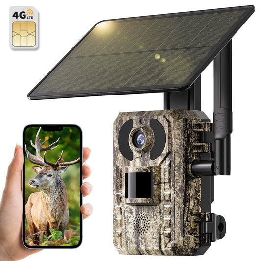 4G LTE Trail Camera With Live Streaming 2K Ultra Video
