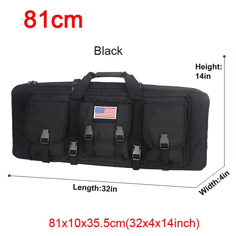 LQARMY Tactical Double Rifle Case Molle Gun Bag For Airsoft