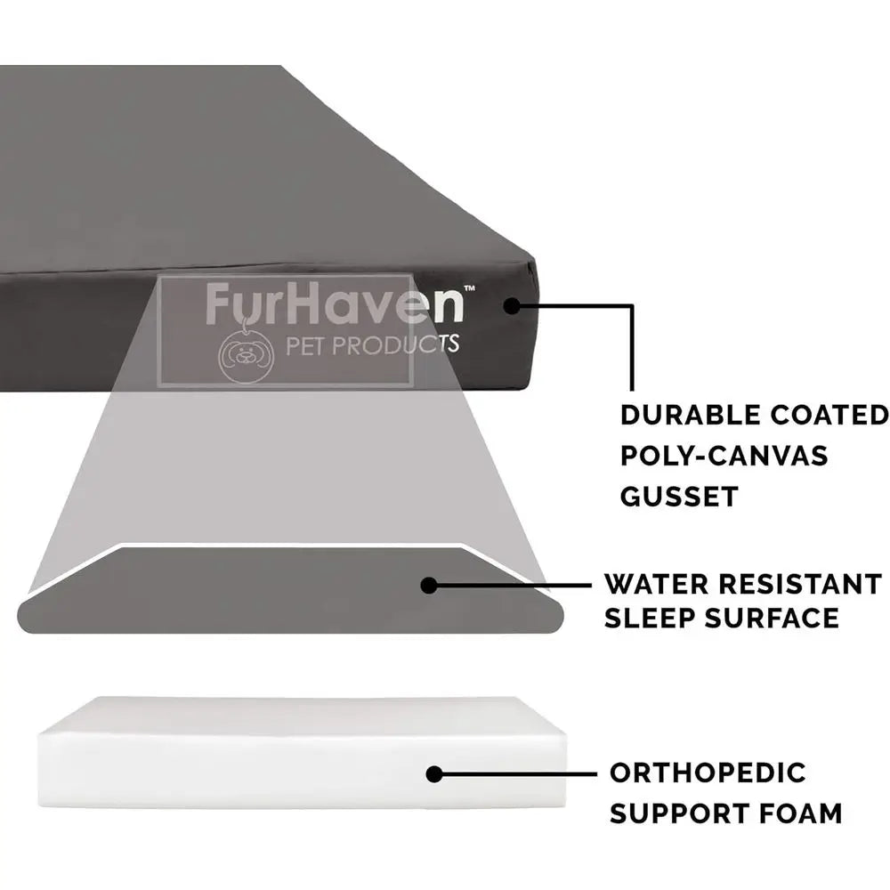 Water Resistant Orthopedic Dog Bed With Removable Washable Cover