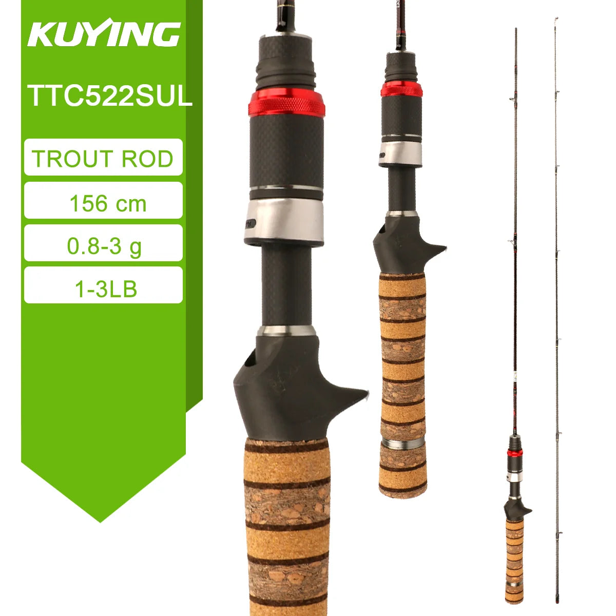 Kuying Teton Spinning Casting Rod For Lure Fishing Baitcaster