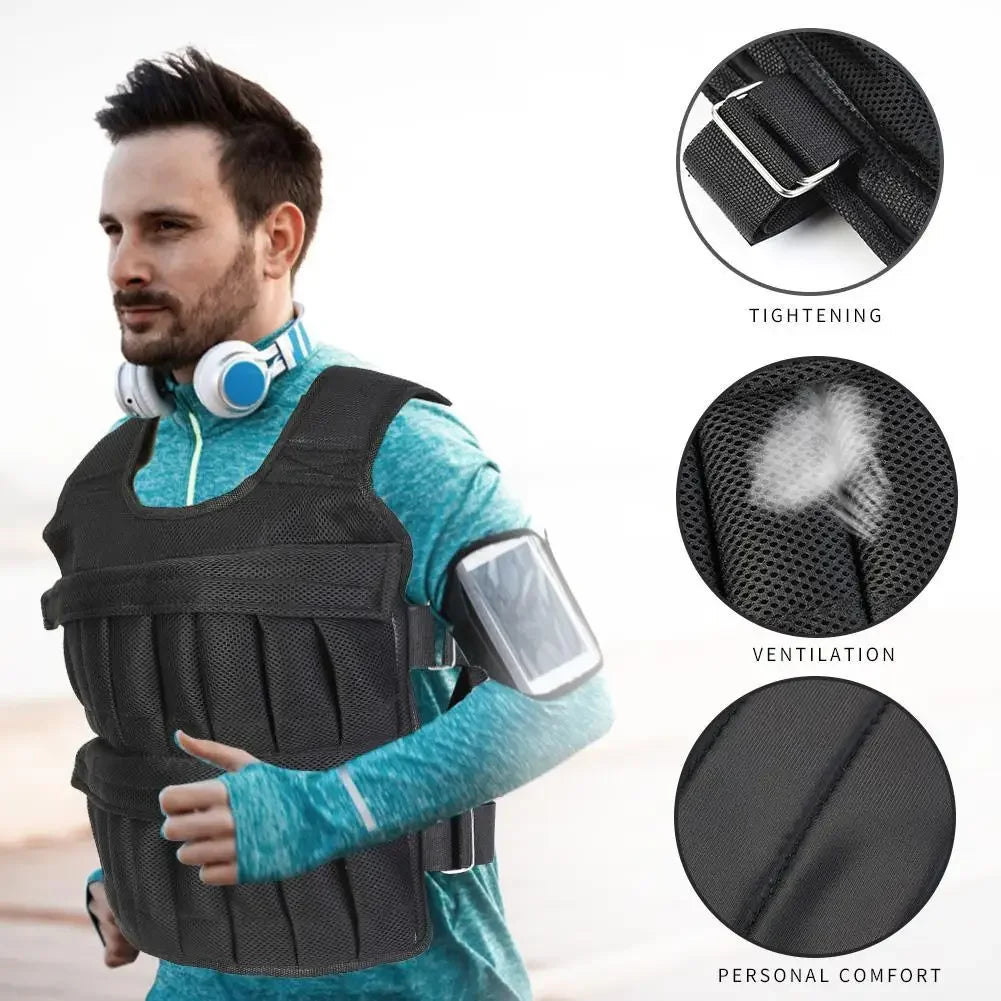 NONED Adjustable Weighted Vest For Cardio Training And Jogging