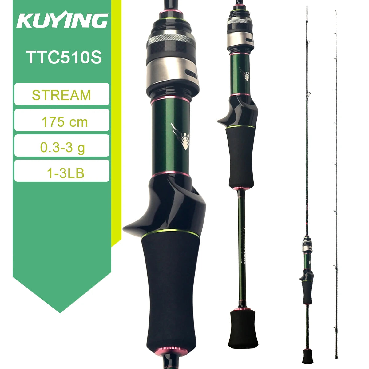 Kuying Teton Spinning Casting Rod For Lure Fishing Baitcaster