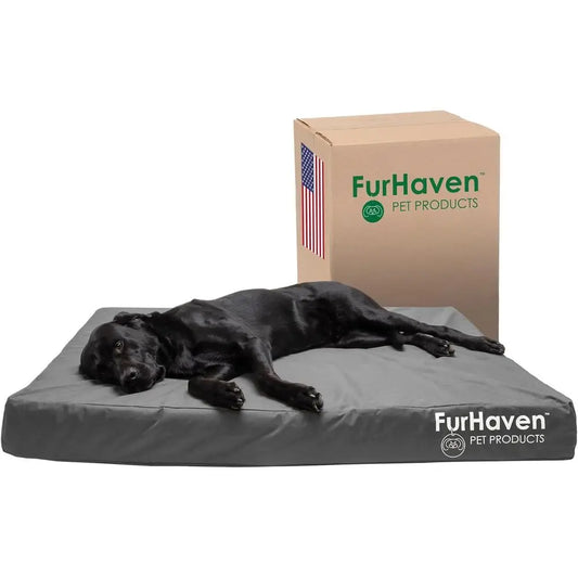 Water Resistant Orthopedic Dog Bed With Removable Washable Cover