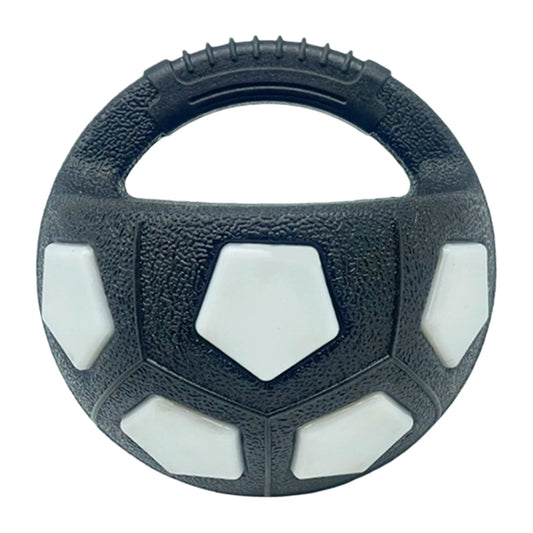 None Dog Calming Ball With Handle Interactive Squeaky Football Toy