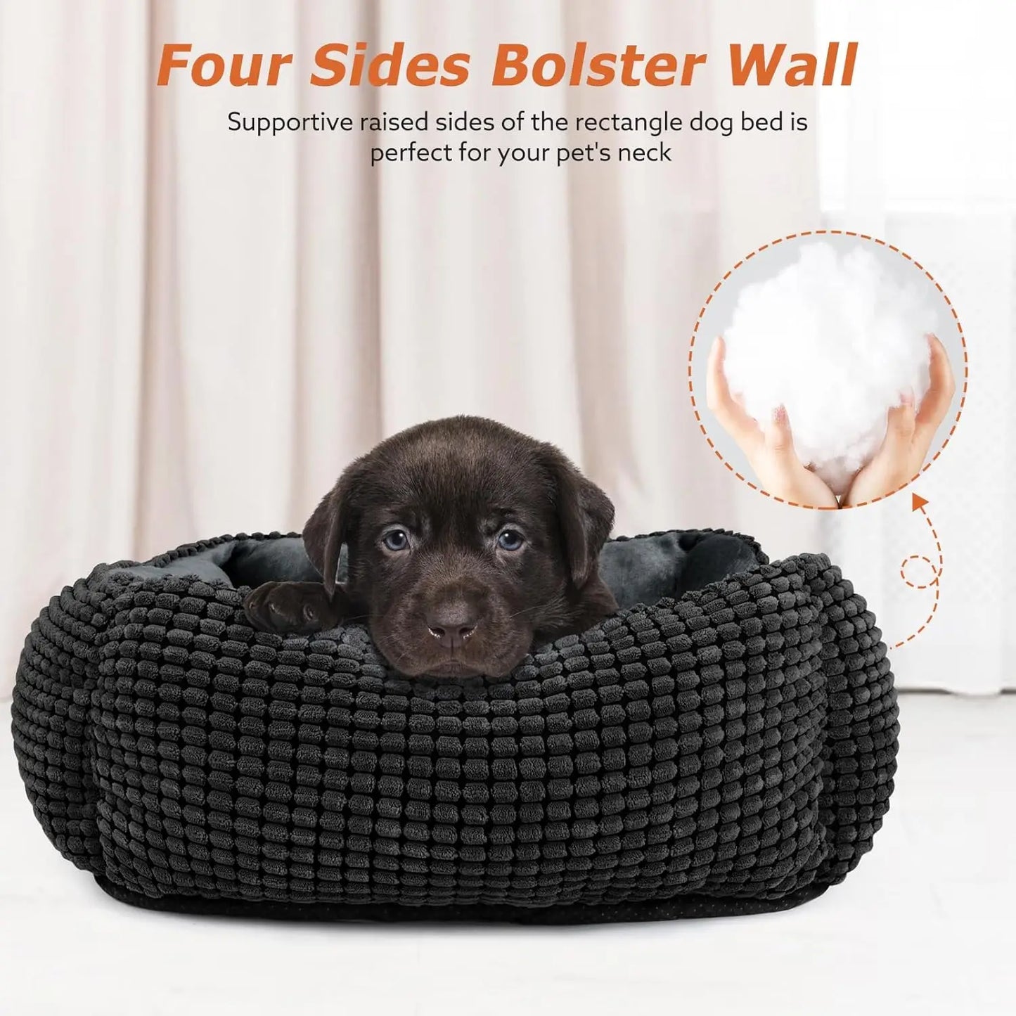 MIXJOY Orthopedic Dog Bed For Medium Dogs Washable Sofa Bed