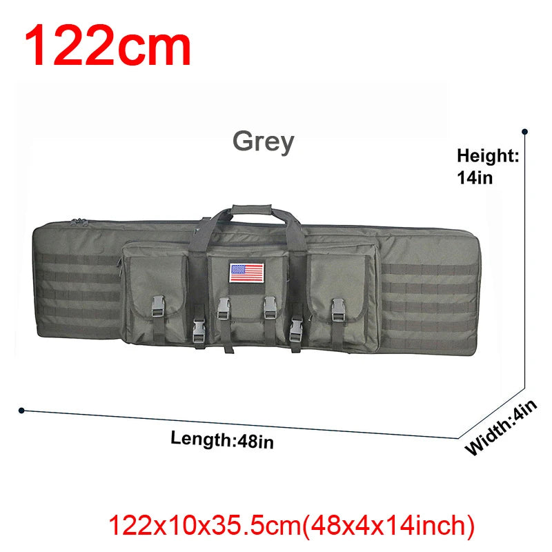 LQARMY Tactical Double Rifle Case Molle Gun Bag For Airsoft