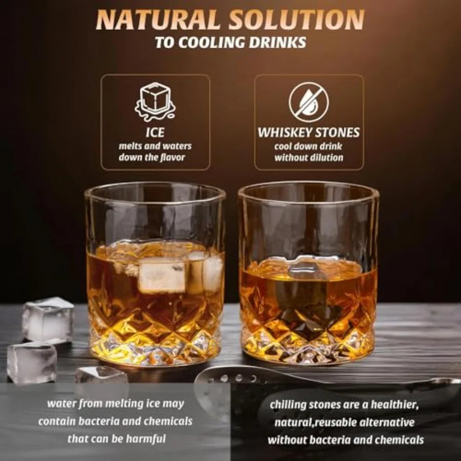 Crystal Whiskey Decanter Set With Glasses And Bar Accessories