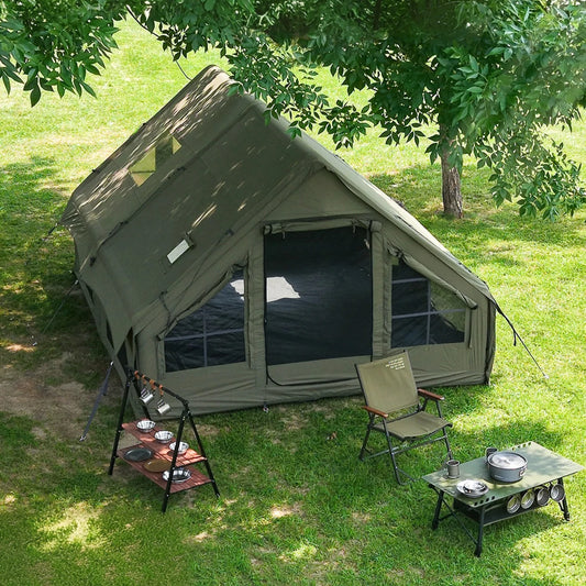 Senleeto 4 Season Inflatable Camping Tent With Chimney