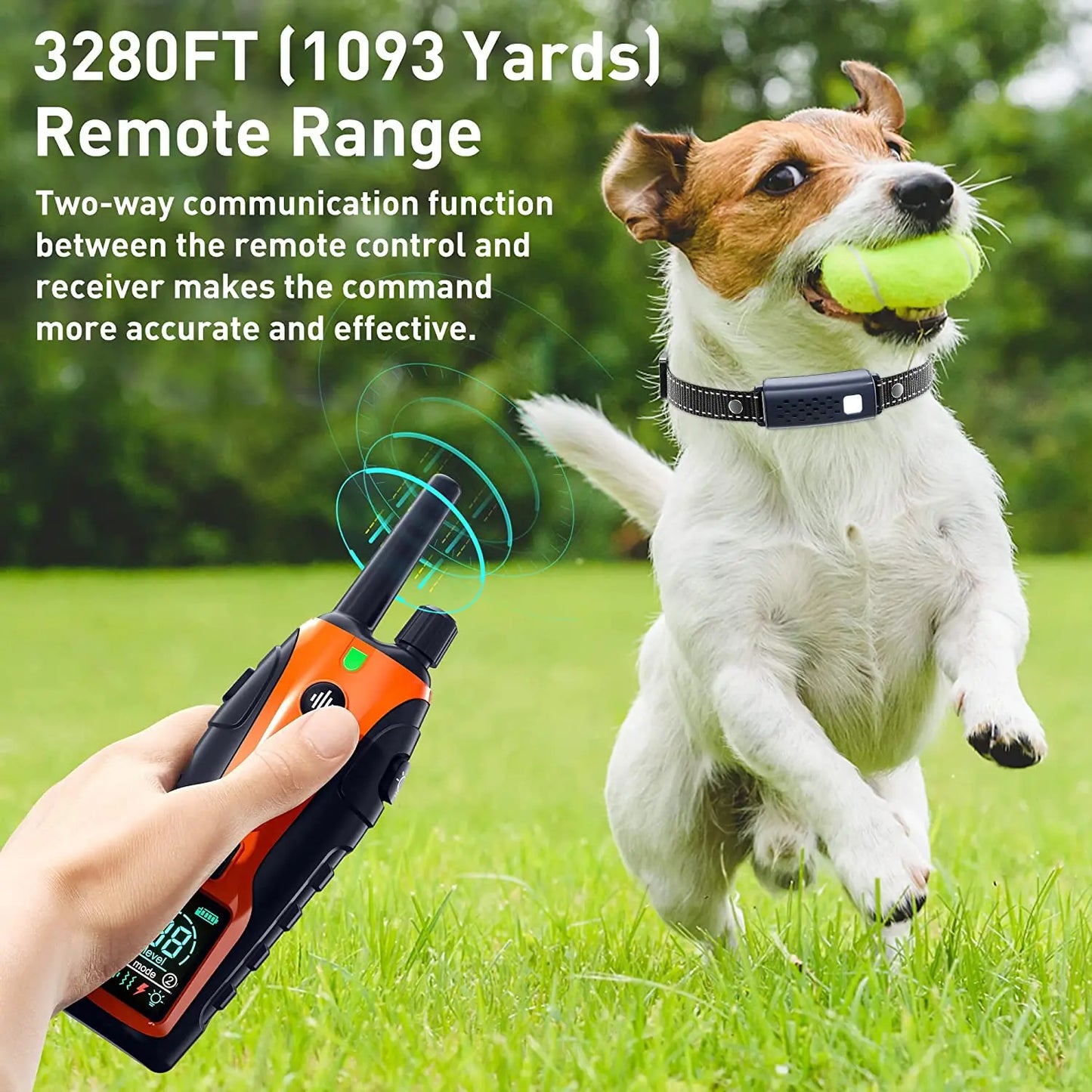 WXRPETH Dog Training Collar Remote Control Beep Vibration Shock 3300ft