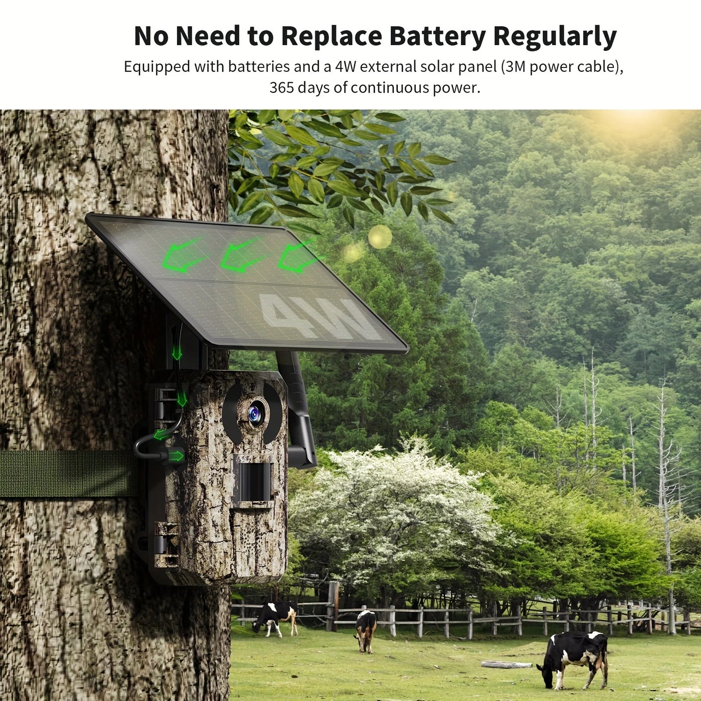 4G LTE Trail Camera With Live Streaming 2K Ultra Video