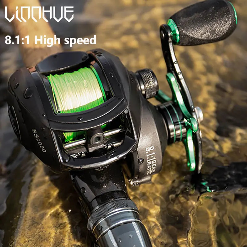 LINNHUE BS2000 Baitcasting Reel 8.1 To 1 High Speed