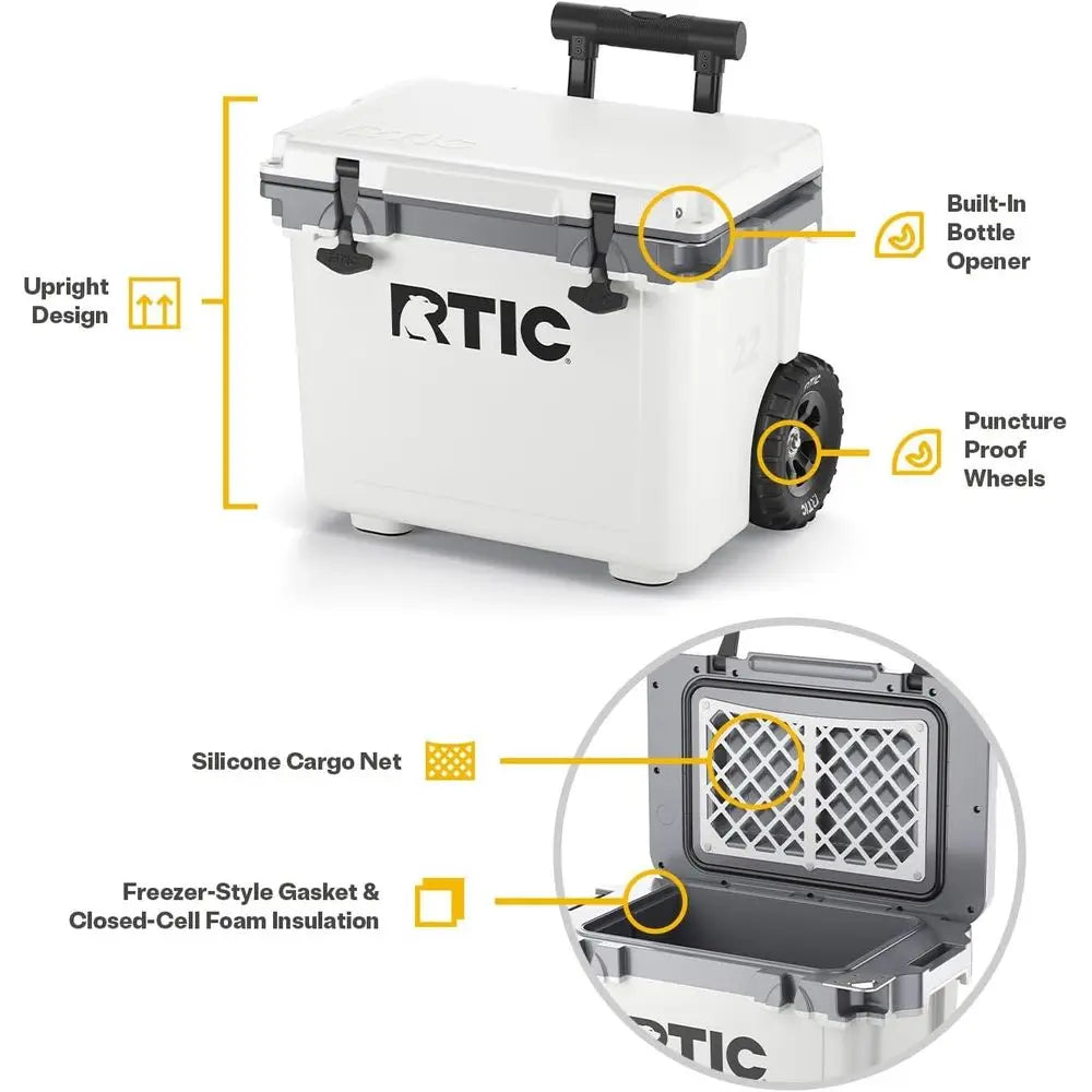 Portable Cooler With Handle Insulated Ice Chest For Outdoor Adventures