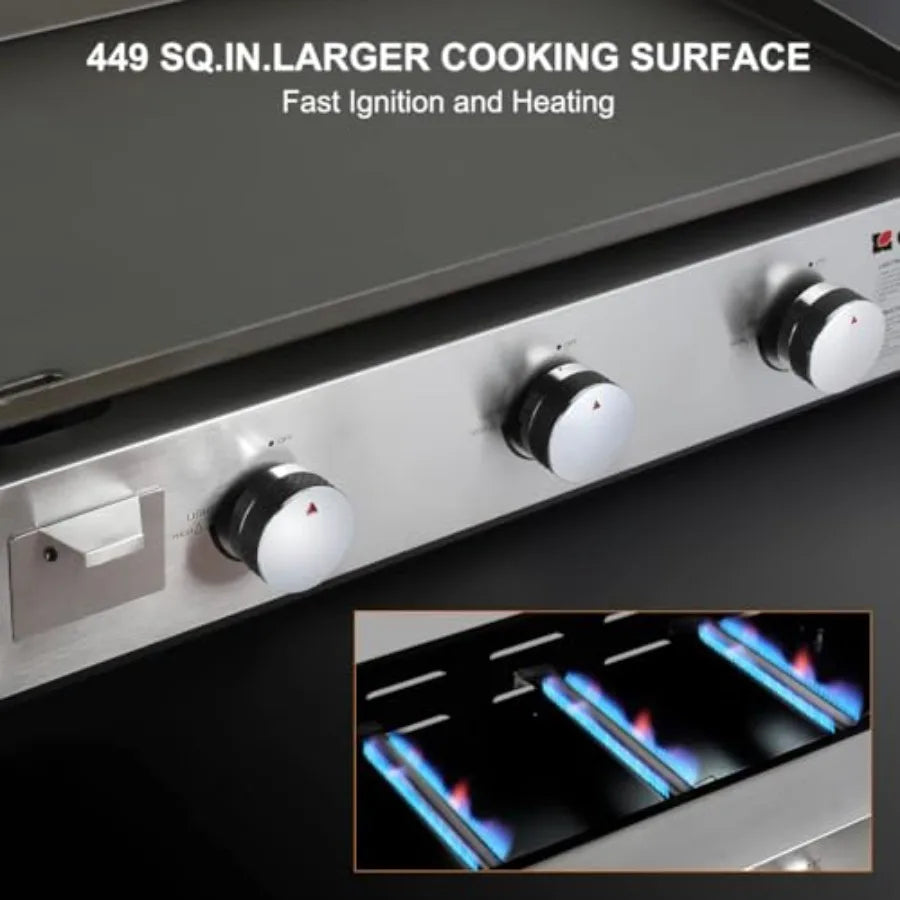 Flat Top Propane Griddle For Outdoor Cooking Station