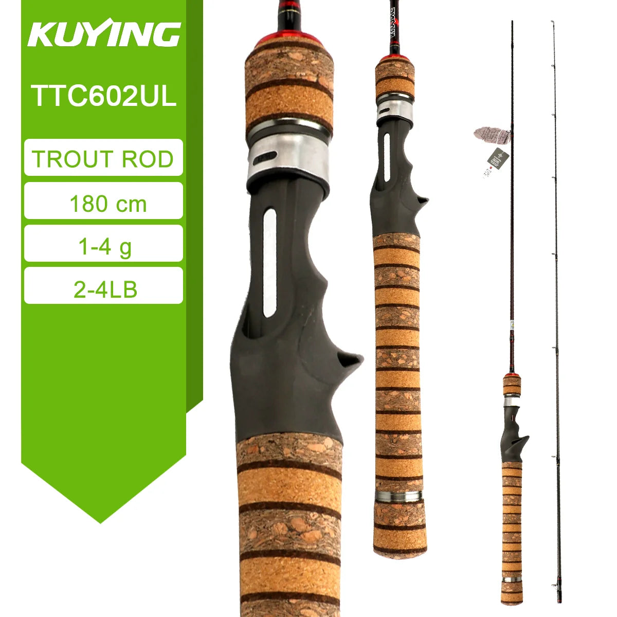 Kuying Teton Spinning Casting Rod For Lure Fishing Baitcaster