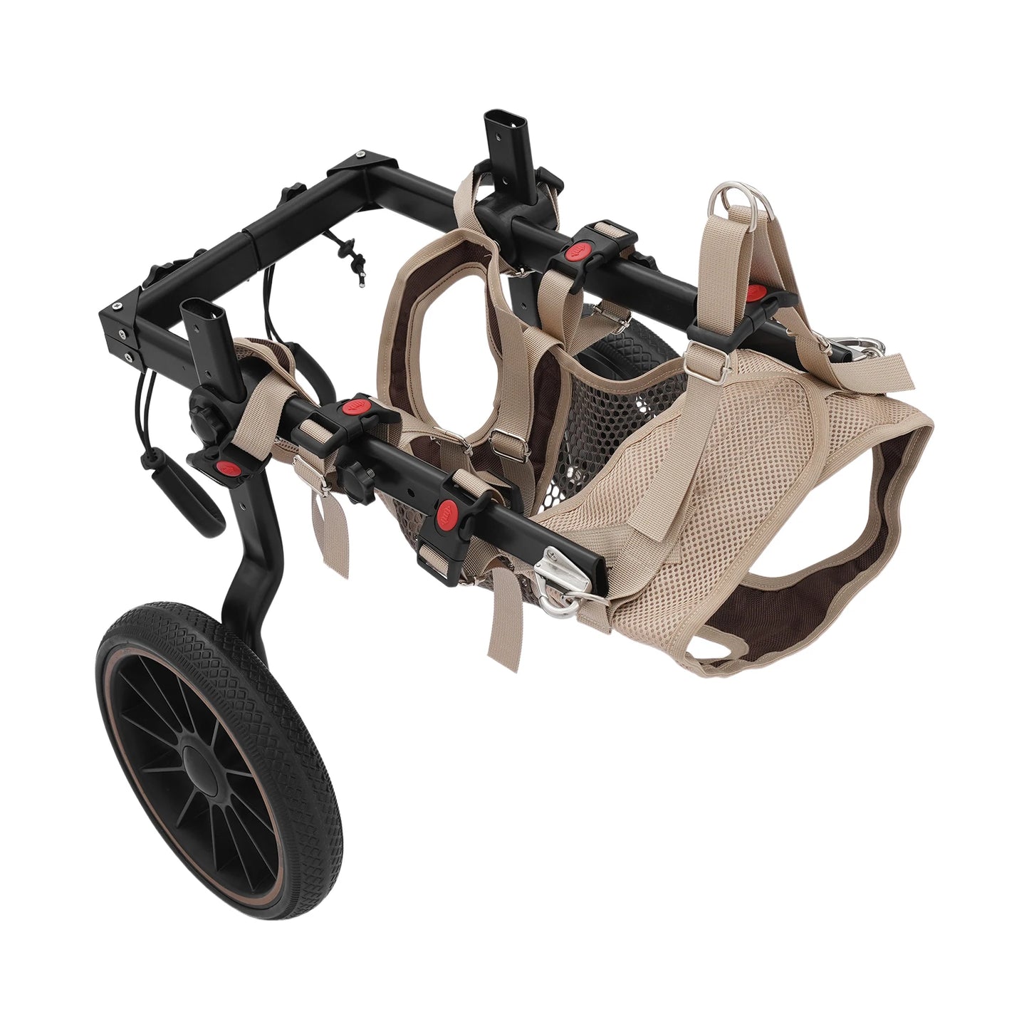 Bymaocar Adjustable Dog Trolley Wheelchair For Hind Leg Support