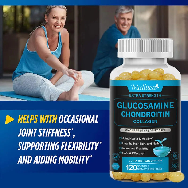 Mulittea Glucosamine Chondroitin For Joint And Knee Pain And Mobility