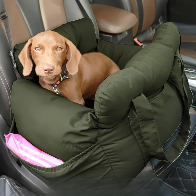 NONECN Dog Car Seat With Safety Belt Non-Slip Travel Carrier
