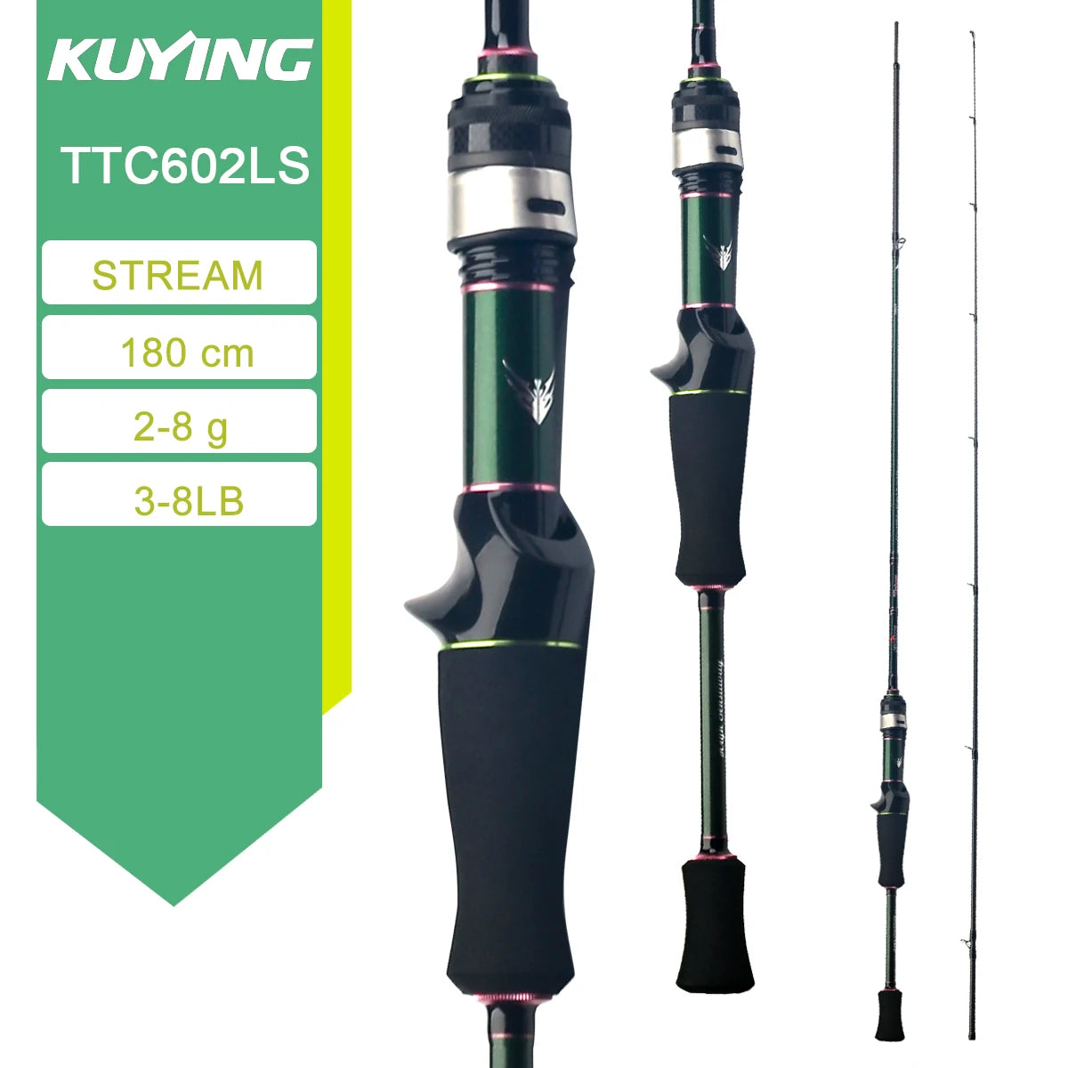 Kuying Teton Spinning Casting Rod For Lure Fishing Baitcaster