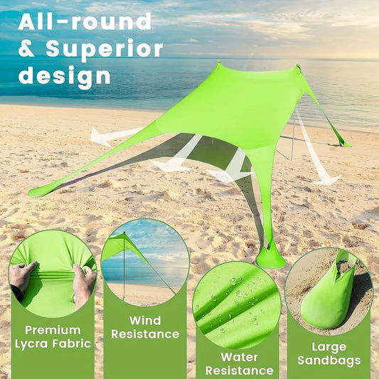 Pop Up Beach Tent Sunshade UPF50 Outdoor Shelter Camping Trips