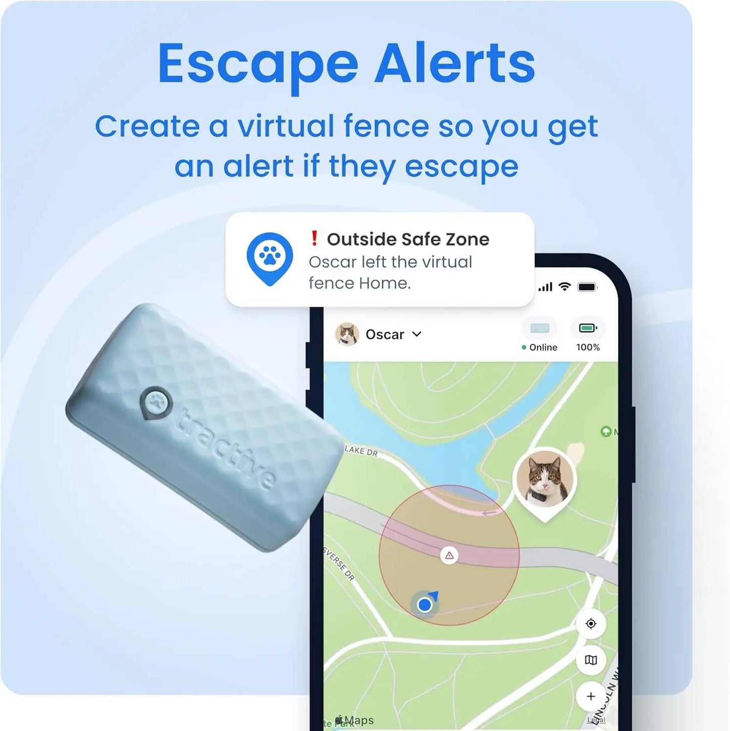 Smart GPS Dog Tracker With Health Monitoring Virtual Fence