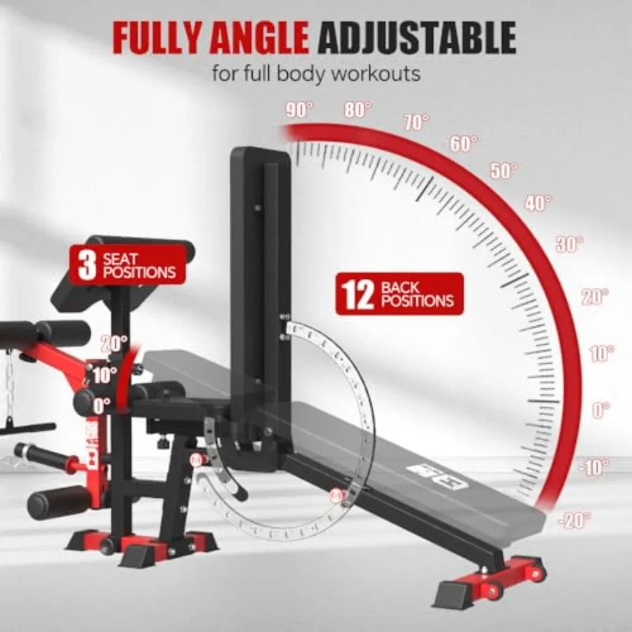 All In One Home Gym System Power Cage Cable Crossover