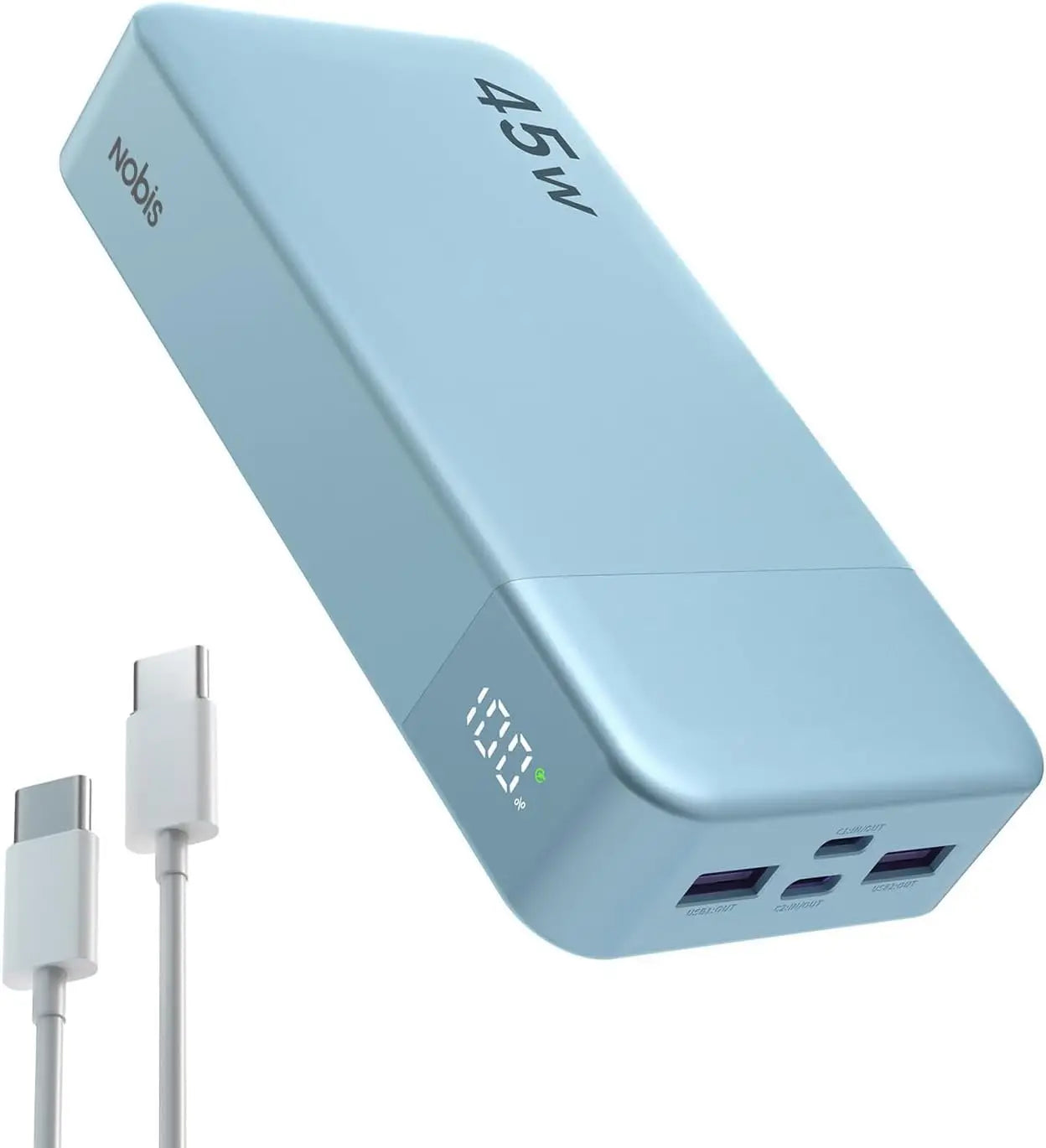 20000mAh Power Bank 45W Fast Charging Portable Charger LED Display