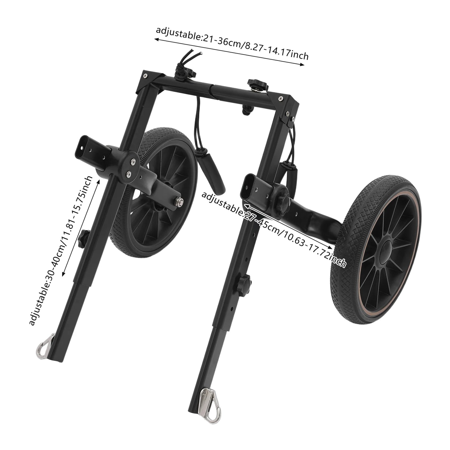 Bymaocar Adjustable Dog Trolley Wheelchair For Hind Leg Support