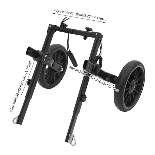 Bymaocar Adjustable Dog Trolley Wheelchair For Hind Leg Support