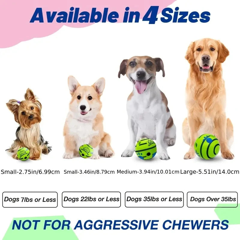 Dog Interactive IQ Toy Giggle Ball For Mental Stimulation And Exercise