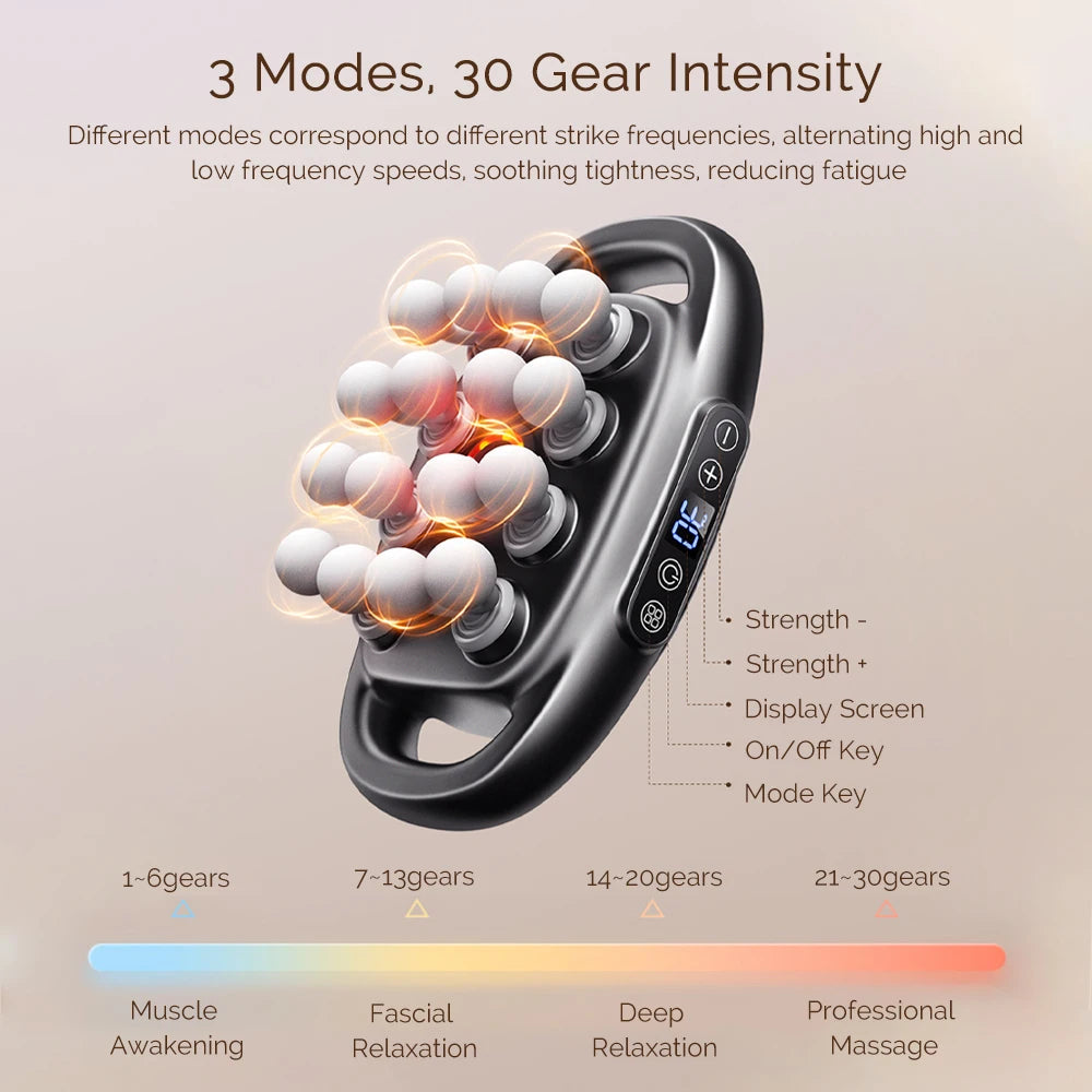 Foreverlily 16 Head Fascia Massage Gun 9 Modes Body