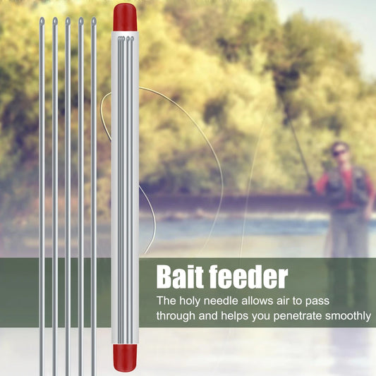 Stainless Steel Earthworm Hooking Needle Fishing Tackle Tool